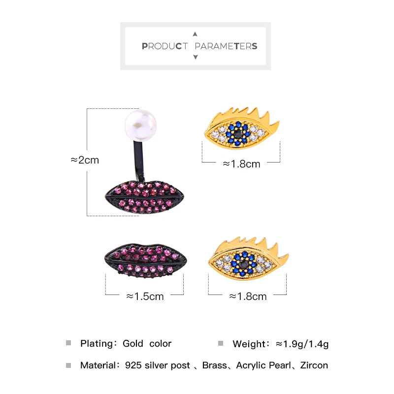 Kissme минимализм розовый белый цветок из черной эмали золотого цвета серьги латуни