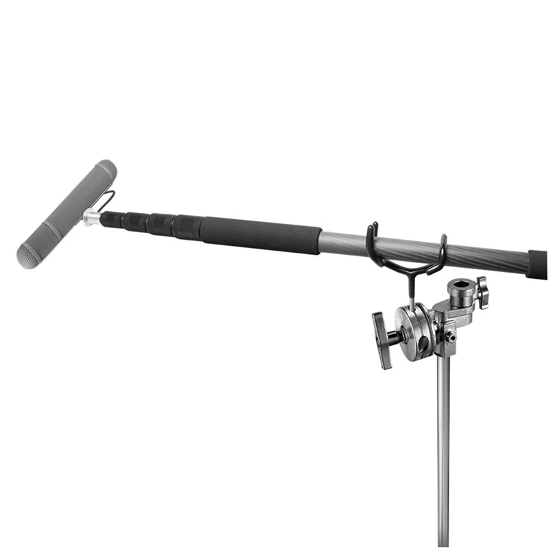 

Microphone Metal Boom Pole Holder Audio Boom Cradle Mount Stand