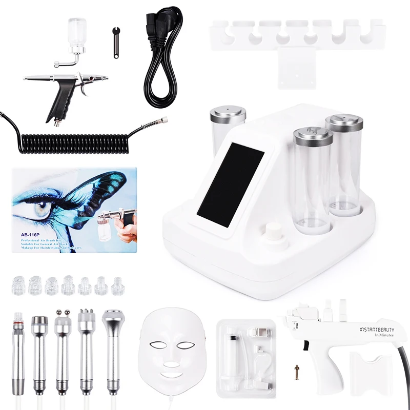 8 в 1 Гидра дермабразия RF био светильник спа машина для лица водоструйный гидро