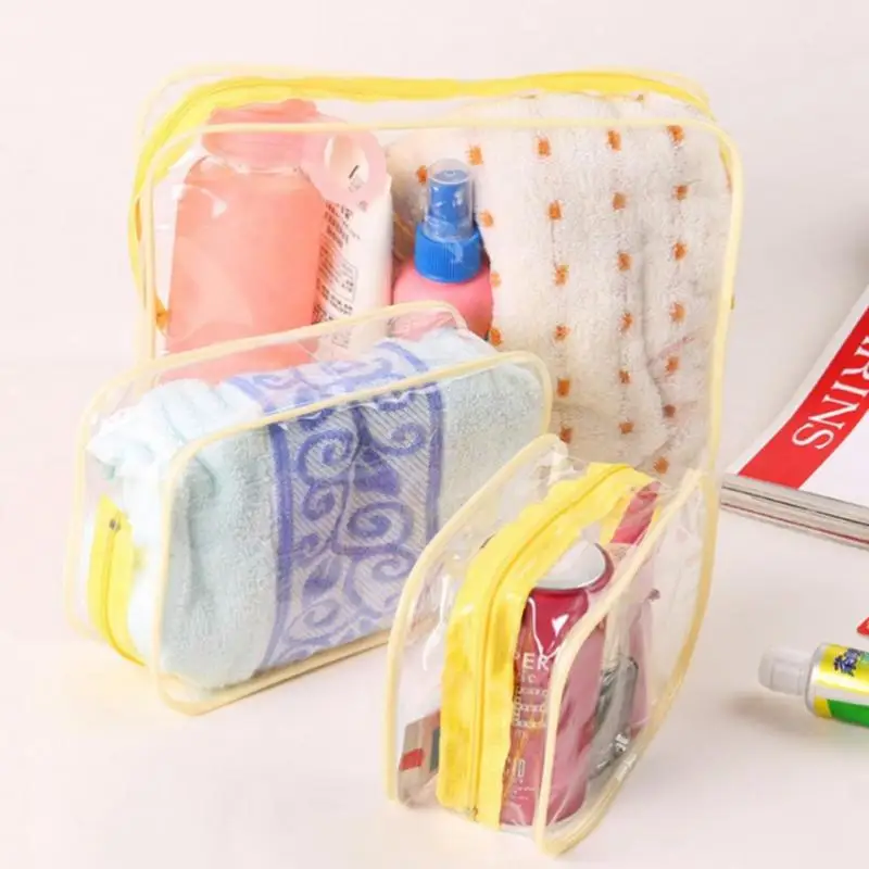 Travel Transparent Cases Courtesy Storage Clothes Luggage Box Bag Towel Suitcase Pouch Zip Bra Cosmetics Underwear Organizer | Дом и сад