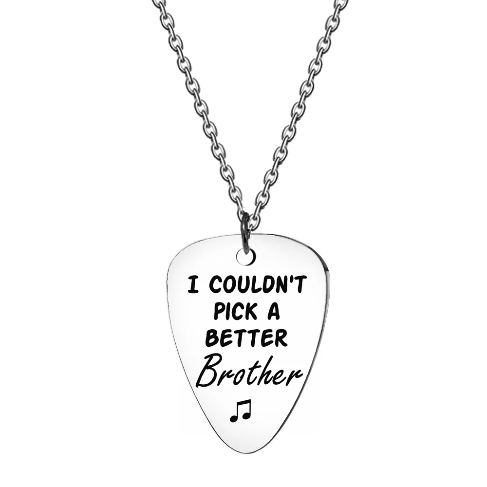 Ожерелье из нержавеющей стали гитара весла цепочка для ключей я не могу выбрать