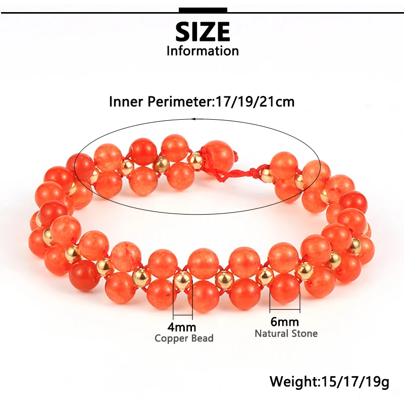 Женский браслет из аметиста с натуральным камнем розовый тигровый глаз бисерный