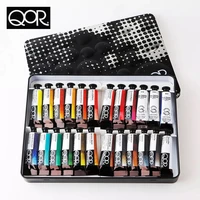 united states imports qor gold medal artist master grade 5ml tubular watercolor paint 24 colors set acuarelas profesionales