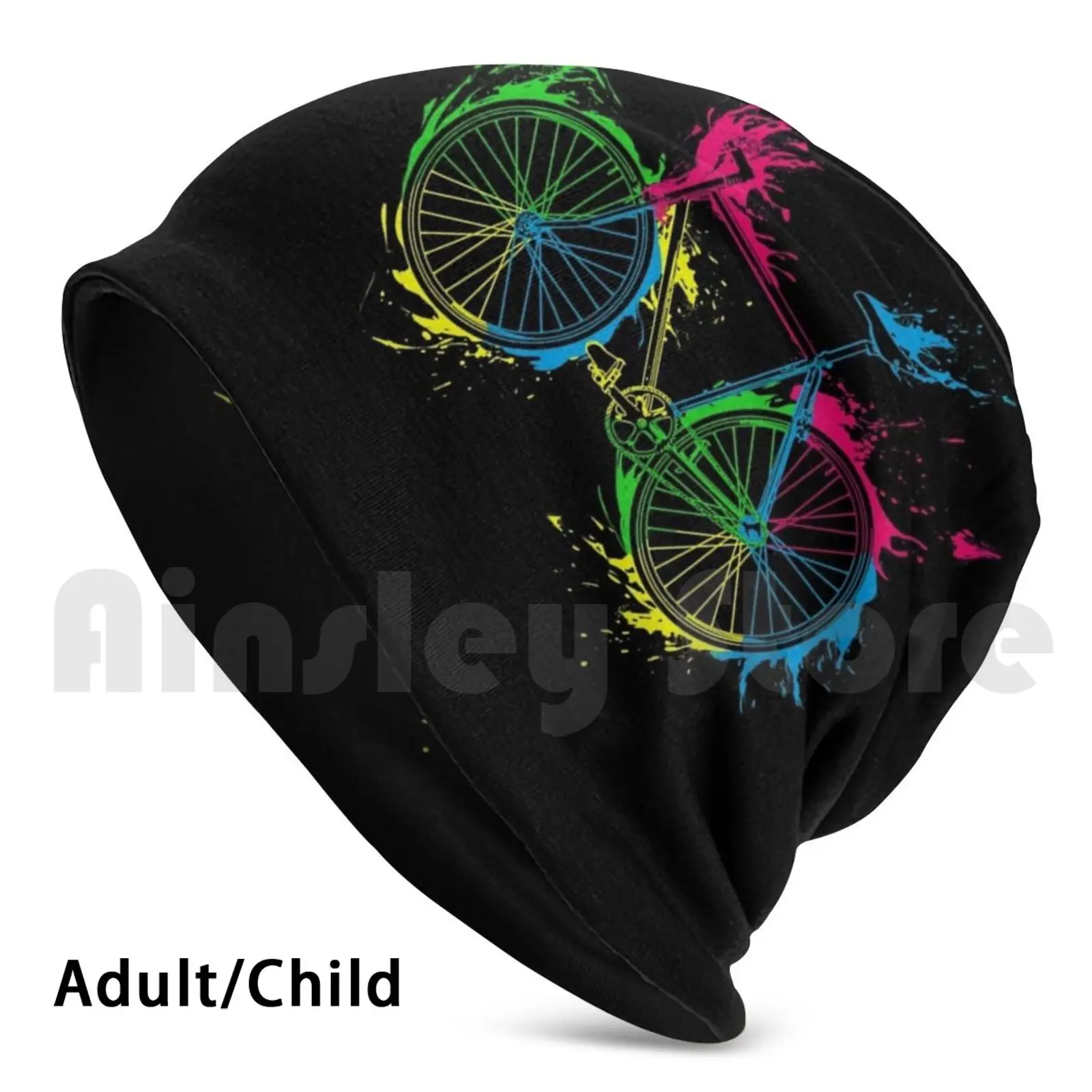 

Biking Design Gift For Cyclist Beanies Knit Hat 2831 Beanies Print Bicycle Bike Biker Race Idea Biking Biking