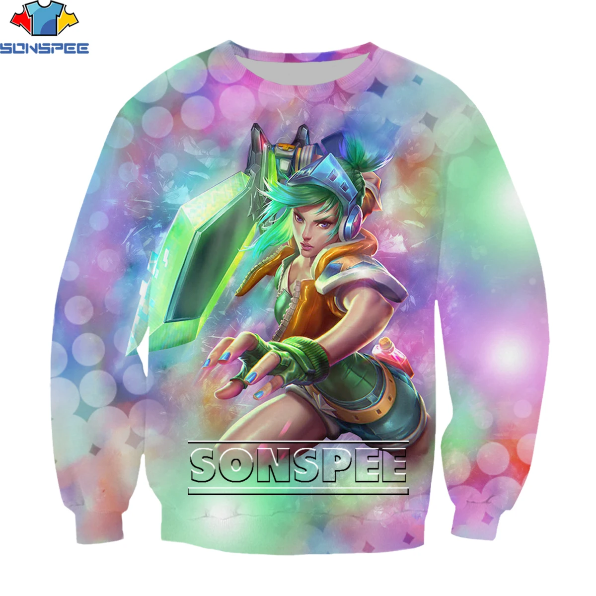 

SONSPEE League of Legends Arcane Sweatshirt 3D Men Women Classic Battle Game LOL The Exile Tops Riven Lightspeed QA Clothing