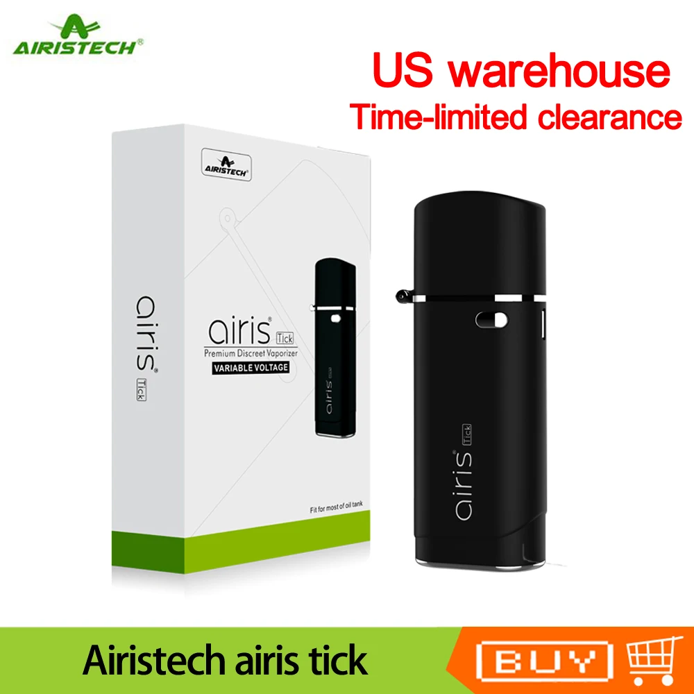 Оригинальный вапорайзер Airistech airis tick 650 мАч батарея вейп-мод для 11 мм масляного