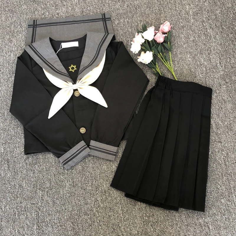 

2020 Navy Sailor JK Costumes For Girls School Uniform Anime Cosplay Long/Short Pleated Skirt Lolita College Japanese Style Cute