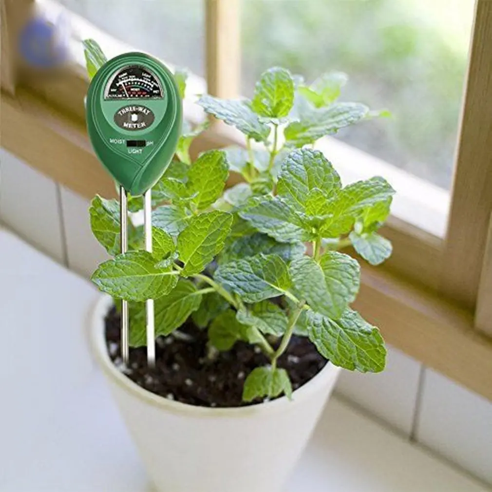 3 In 1 Soil Moisture Water Ph Meter Digital Tester Analyzer Garden Plant Flower Hydroponics Tool Detector |