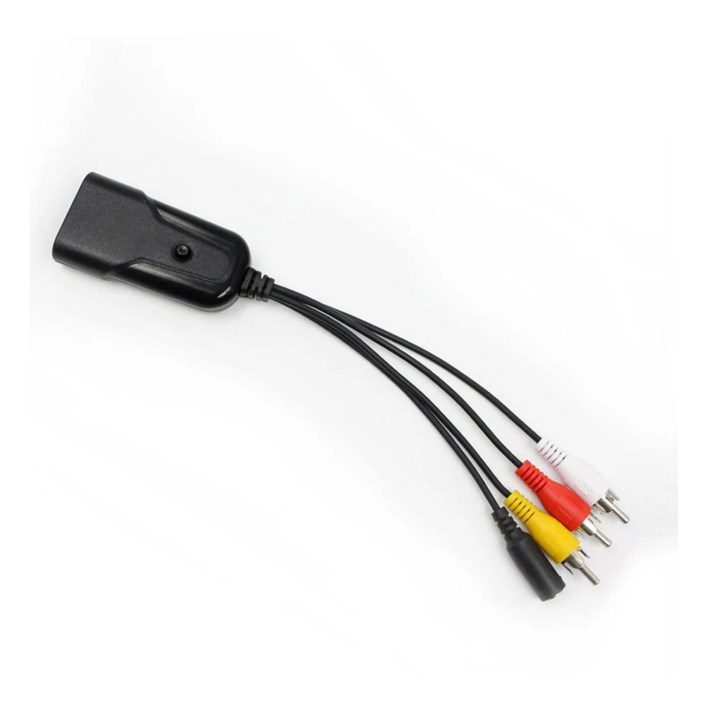 HD 1080P Мини AV/RCA к HDMI-совместимый Видео Аудио преобразователь 3RCA CVBS адаптер для