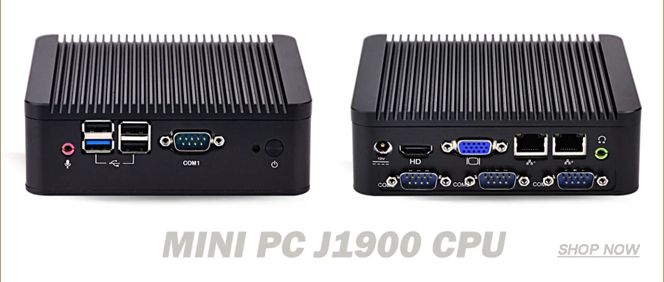 Новая дешевая 2 Ethernet Lan безвентиляторный промышленный компьютер Dual Core персональный компьютер J1800 Barebone Системы 12V Мини ПК Win 10X86
