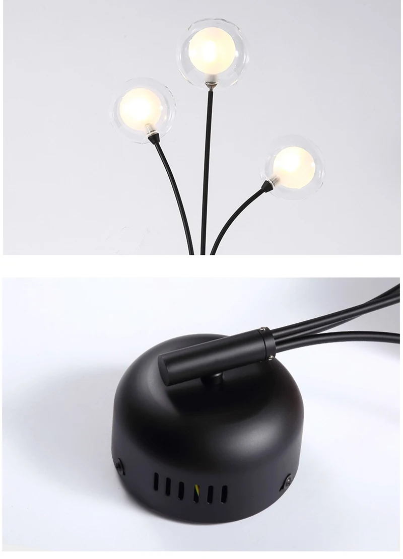 Современный алюминиевый и акриловый G4 led magic bean 3 головки настенный светильник для