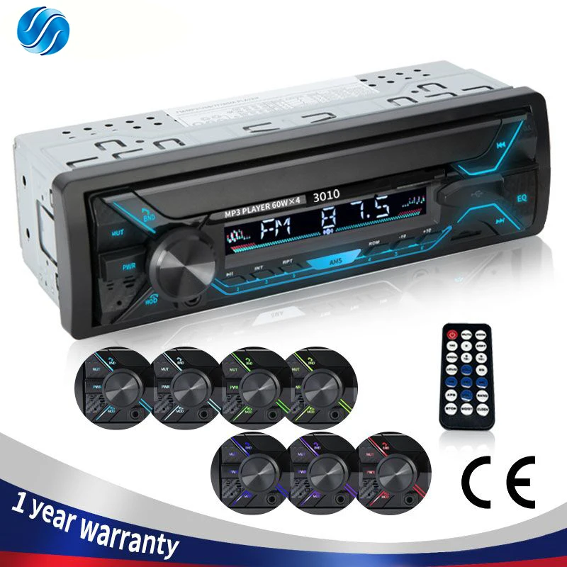 Автомагнитола 1DIN Bluetooth стерео mp3 плеер FM приемник 60Wx4 сотовый телефон гарнитура