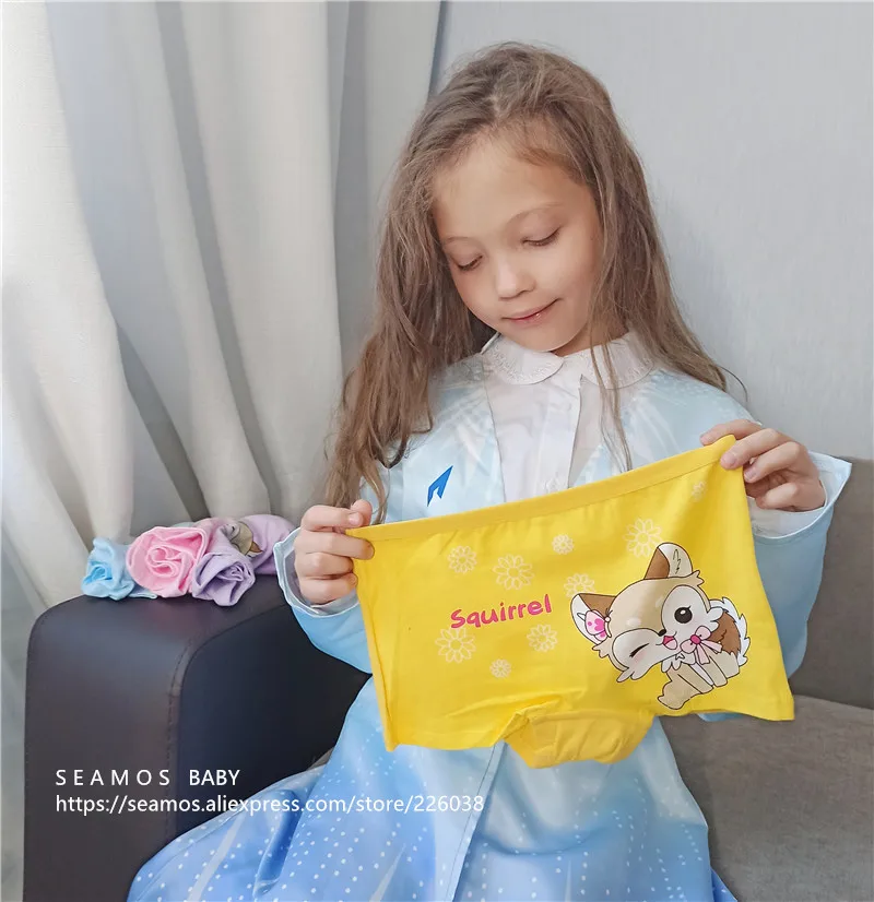 4 шт. в партии трусы для маленьких девочек детское нижнее белье из хлопка детей