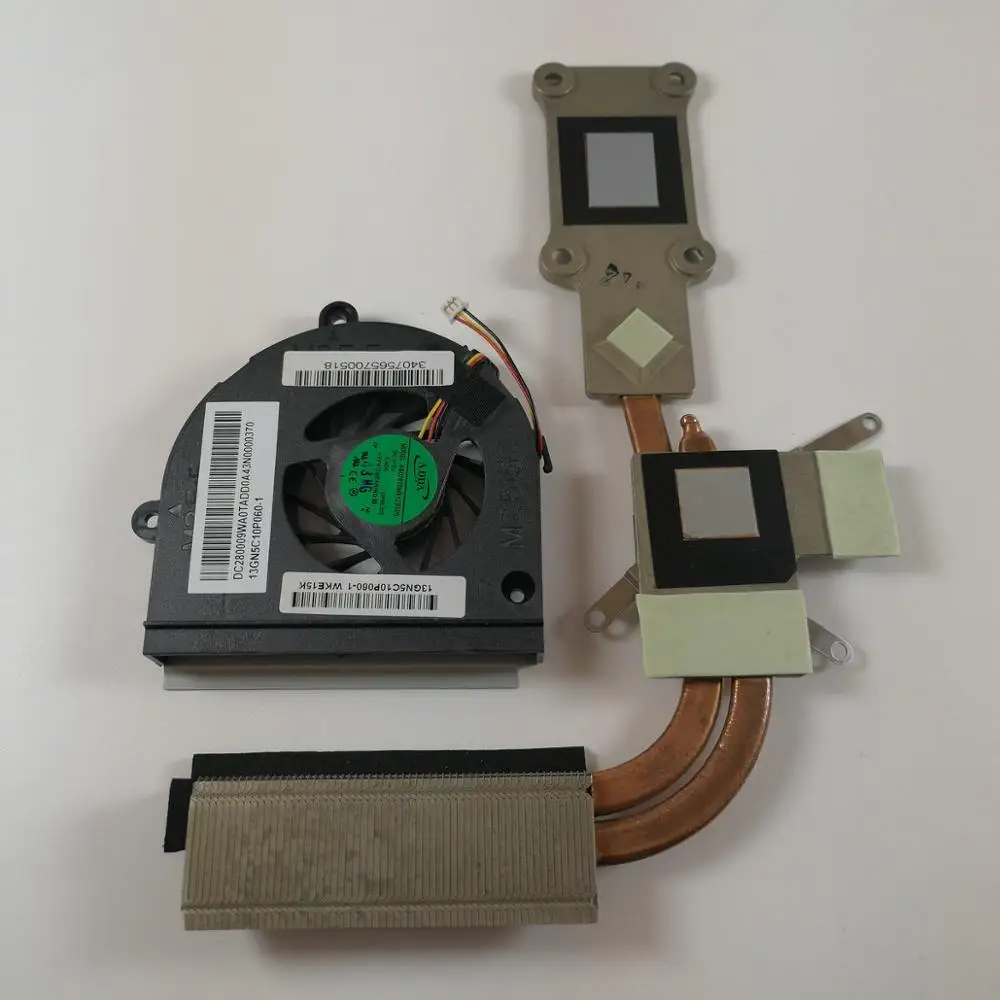 Оригинальный ноутбук Процессор радиатор охлаждающий вентилятор для ASUS K43T K43TA K43TK