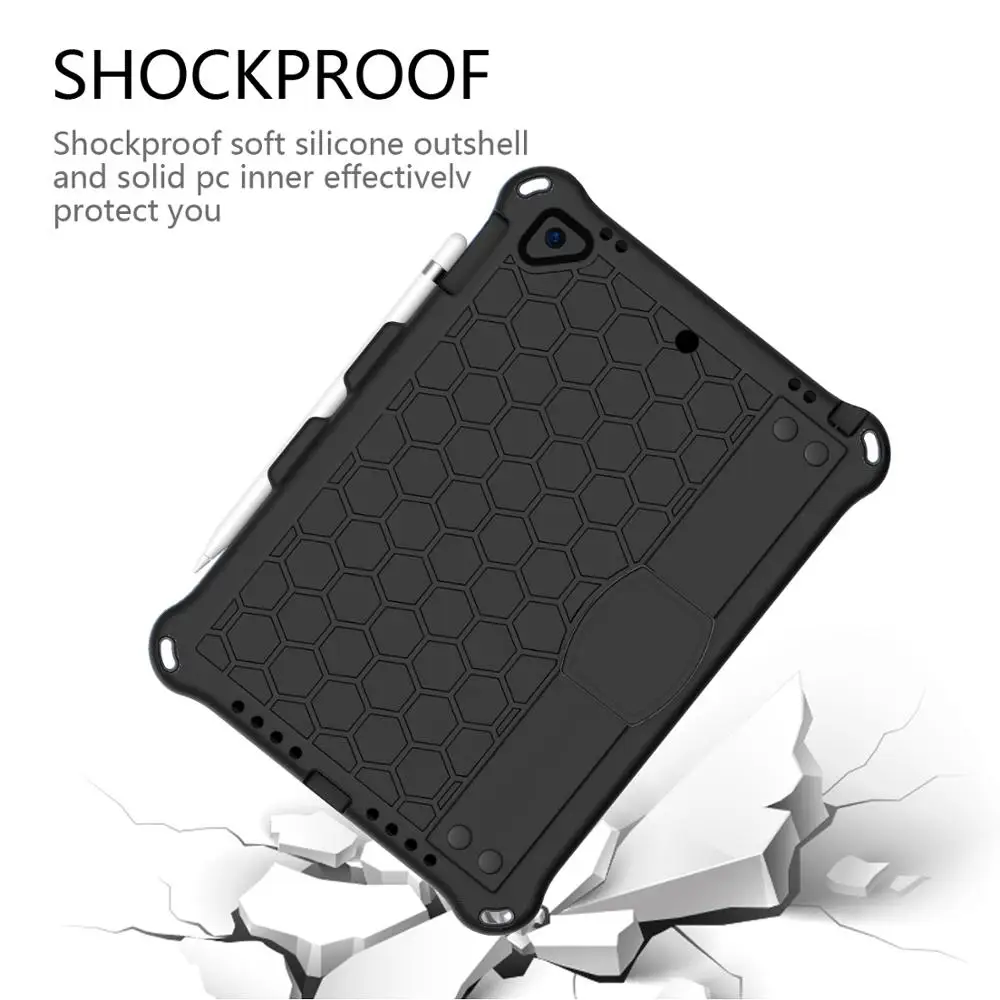 Чехол для iPad 2019 9 7 дюйма 6 и поколения Pro 10 2 Air 3 1 с лотком ручек ремешком на руку