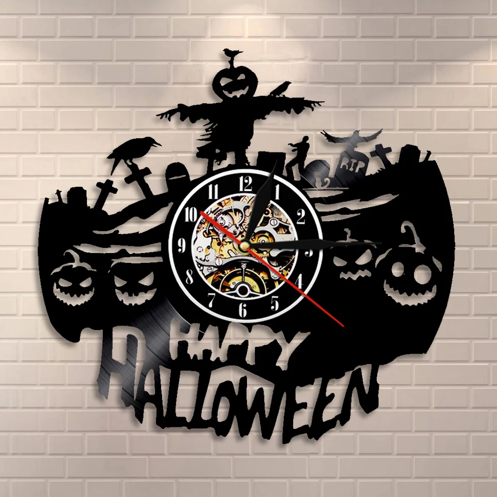 Настенные часы ручной работы с замком Дракулы домашнее украшение на Хэллоуин