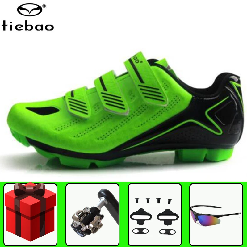 

Tiebao Sapatilha Ciclismo Mtb Cycling Shoes Women Sneakers Men SPD Pedals Set Mountain Bike Self-Locking Outdoor Bicycle Shoes