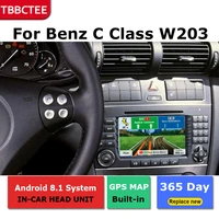 2 din android radio bt gps navigation wifi stereo video for mercedes benz c class w203 20042007 car multimedia player