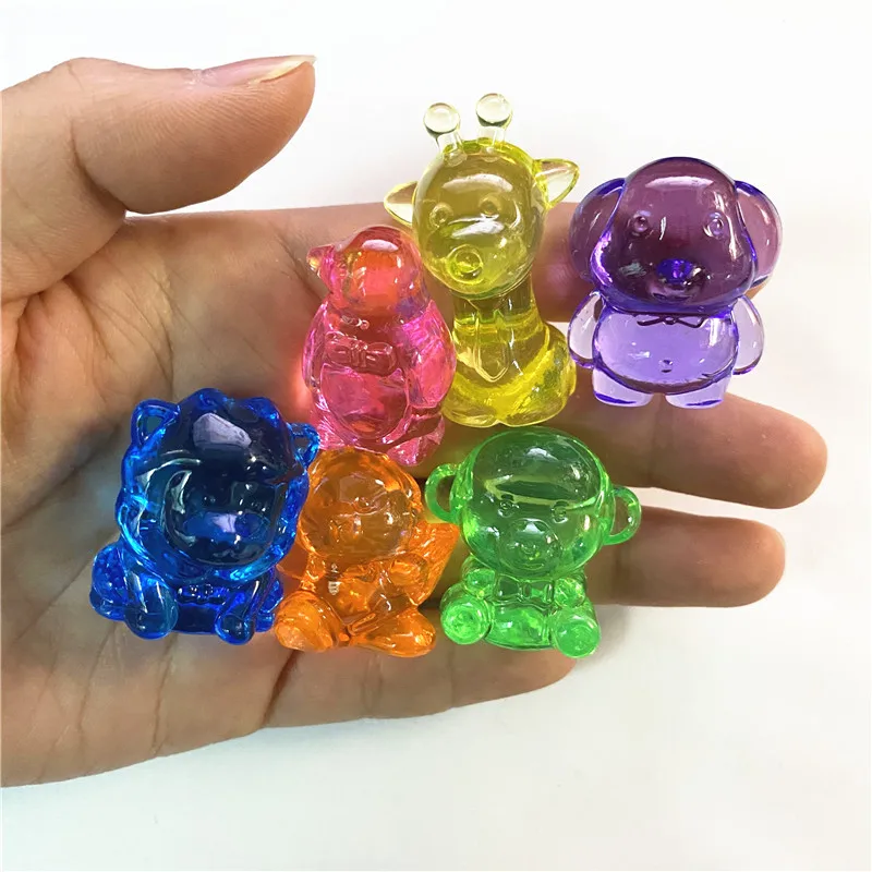 10 штук красочные акриловые животные игра кусок для настольных игр детей парка