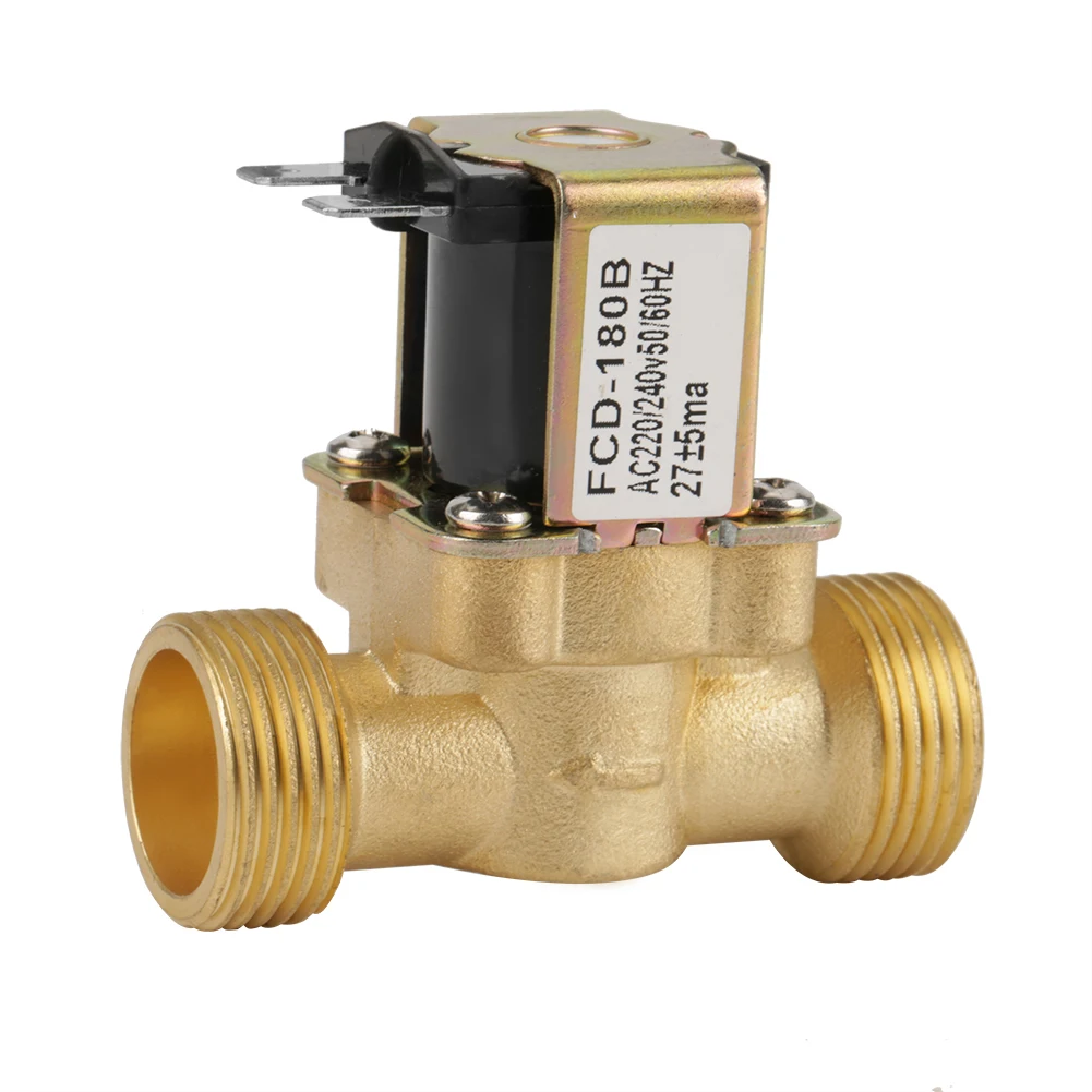 

G3/4 2 Way Water Inlet N/C Normal Closed Electric Solenoid Valve AC 220/240V FCD-180B Normally Closed Water Solenoid Valve