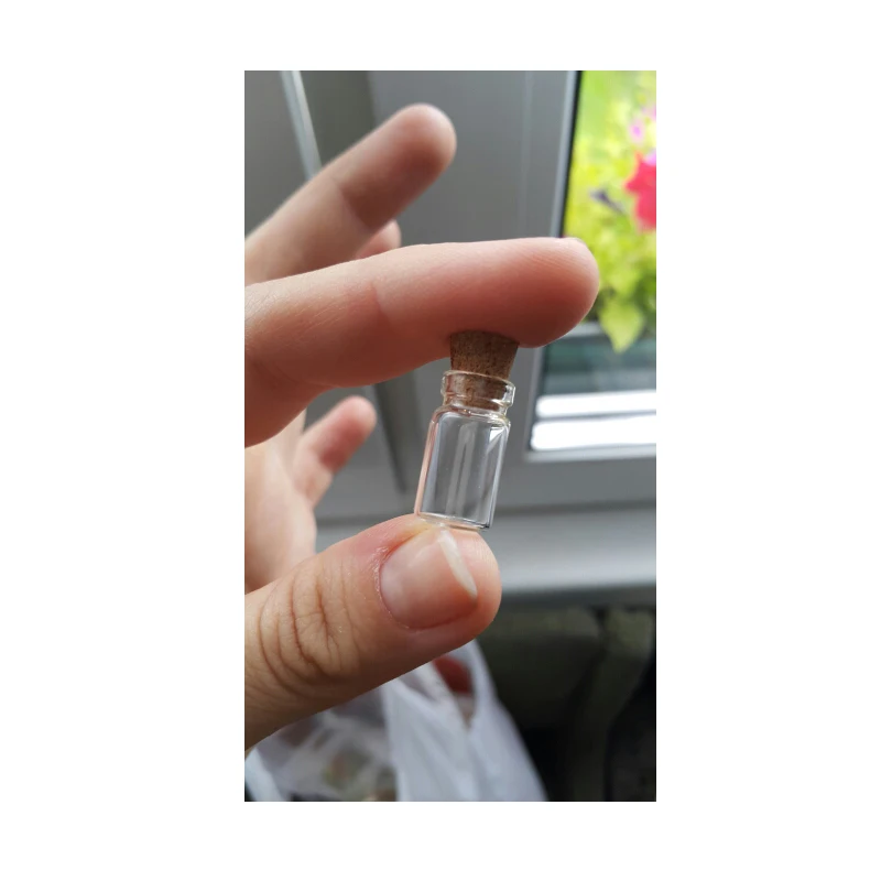 10PCs Tie Plug Tiny Glass Storage Bottles With Corks Small Jars Jewelry Vial Potion Container DIY Crafts Sundry Organizer | Дом и сад