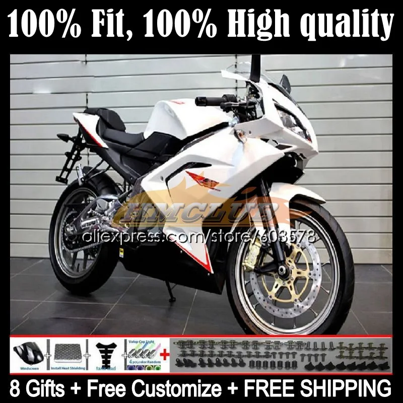 

Injection For Aprilia RS-125 RS 125 RS4 54CL.57 RSV125 2006 2007 2008 2009 2010 2011 RS125 06 07 08 09 11 Fairings white red