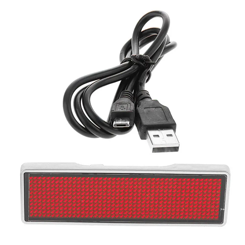 

Classic LED Badge Name Tag Message Sign KTV Badge Wedding Party Tag Board