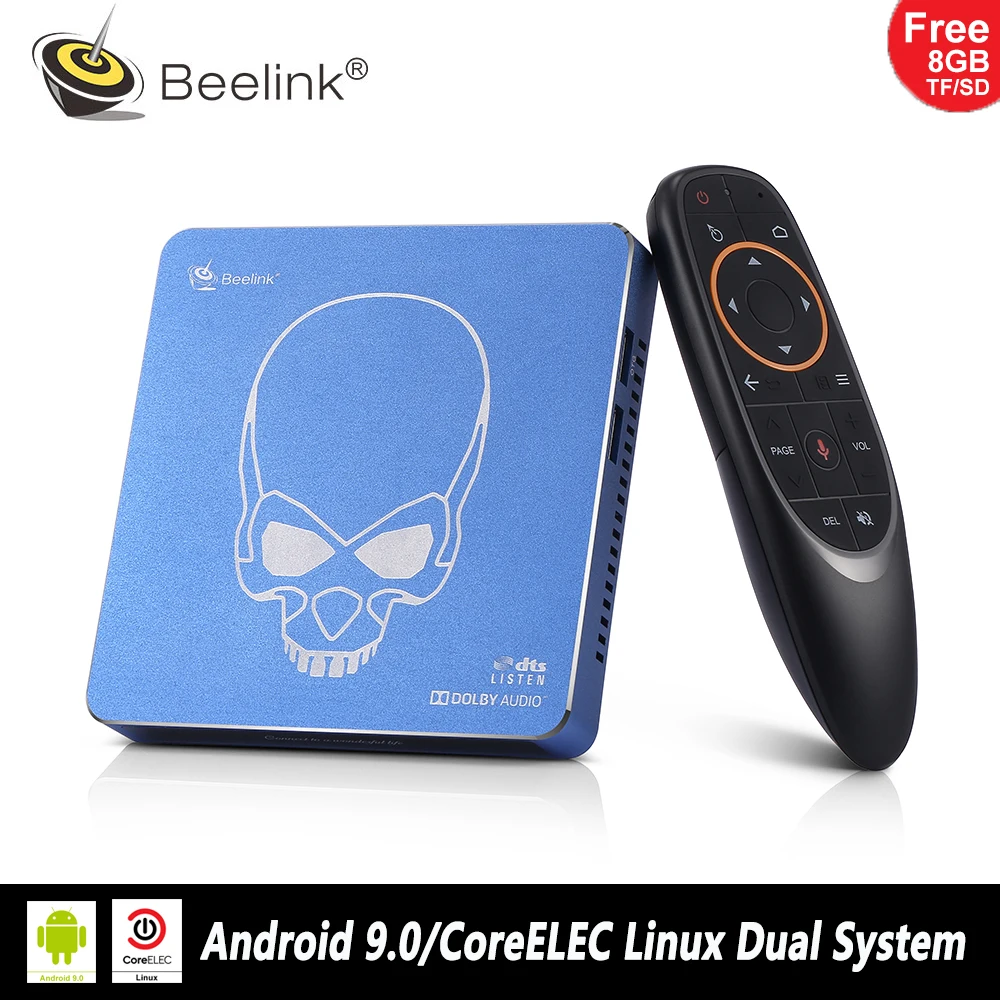 Beelink GT King Pro Android 9 0/CoreELEC Linux двойная операционная система HiFi без потерь звук 4K BT4.1