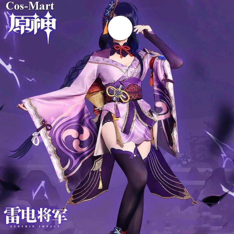Популярная игра Genshin Impact Shogun Raiden костюм для косплея милое кимоно костюмы женской