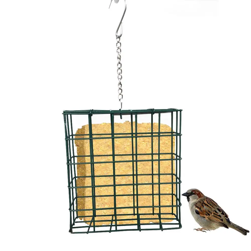 Кормушка для птиц железная проволока Квадратный Блок хлеба пирожных сует