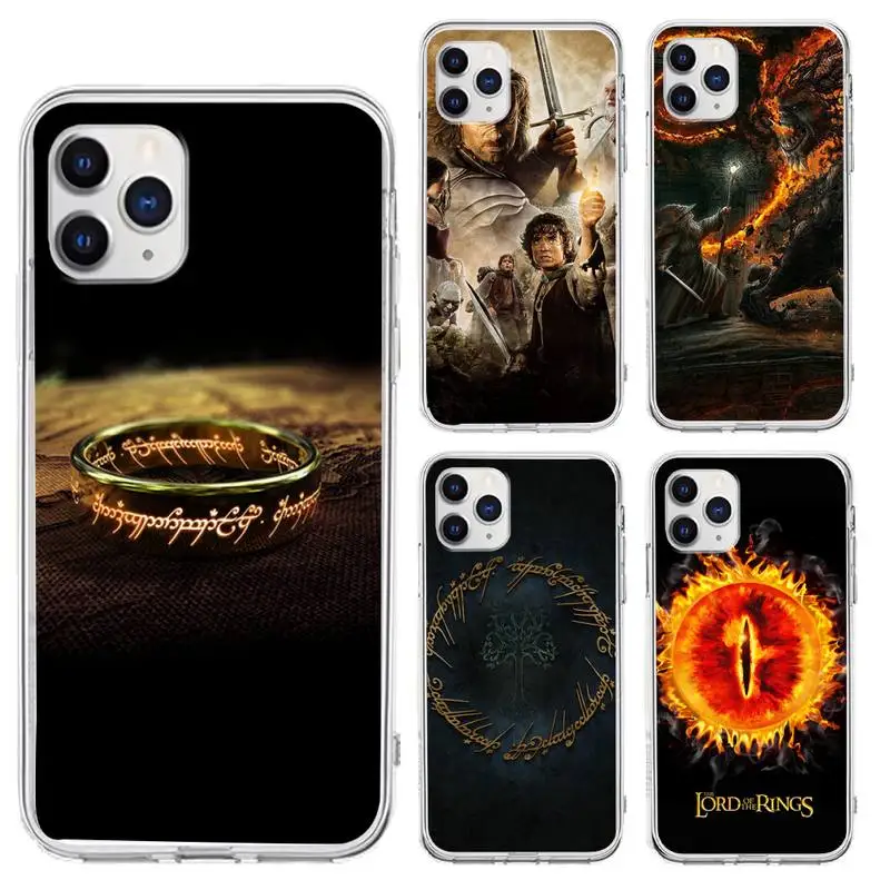 

lord LoTR movie Phone Case for iphone 6s 7 8plus xr xs max 11 12 13 pro max mini funds clear