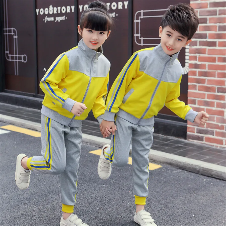 Дети начальной открытый Костюмы костюм подросток студентов Спортивный комплект