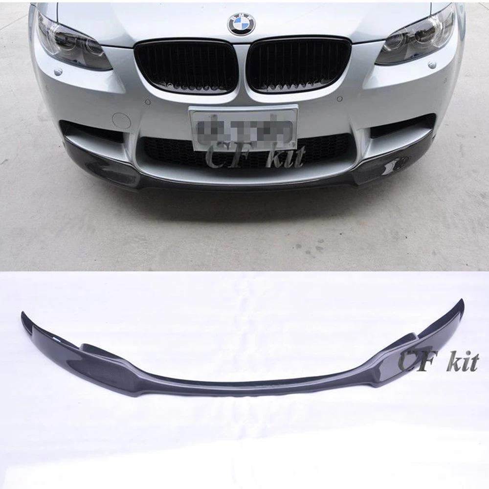 CF комплект из натурального углеродного волокна спереди губы фартук бампер
