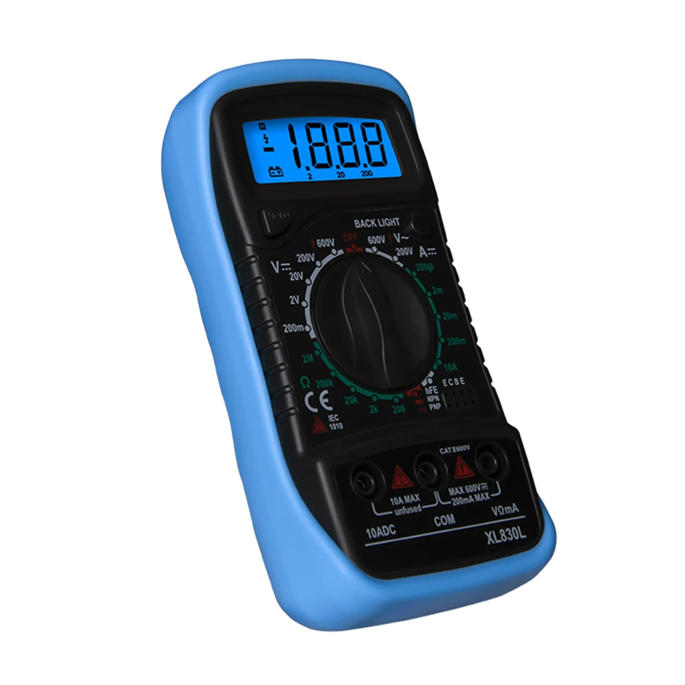 Цифровой мультиметр XL830L 1999 отсчетов портативный Омметр с ЖК-дисплеем и