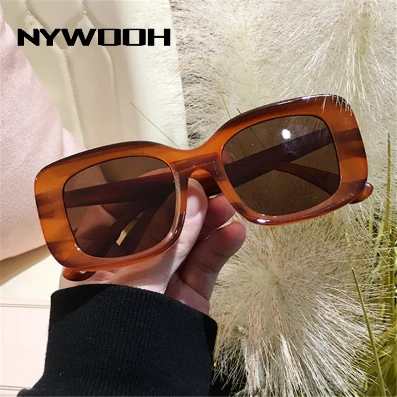 

Солнцезащитные очки NYWOOH женские, квадратные, в винтажном стиле