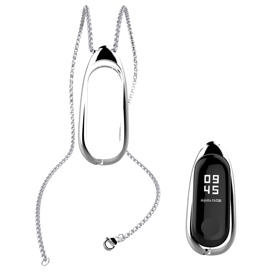 Металлический браслет Xiami Mi Band 4 колье из нержавеющей стали с кулоном для Xiaomi 3 Correa