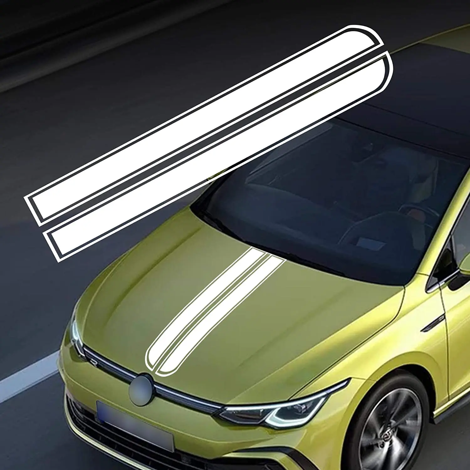 

Car Hood Stripe Sticker Auto Racing Body Side Stripe Decal Skirt Roof Hood Bumper Stripe Decal Vinyl Modified Stripe Decal
