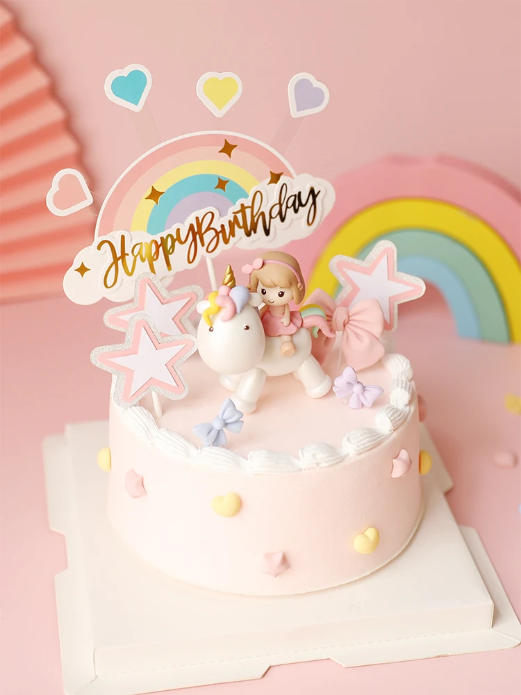 Единорог Девочка День рождения детский Декор Детский праздник десерт Любовь