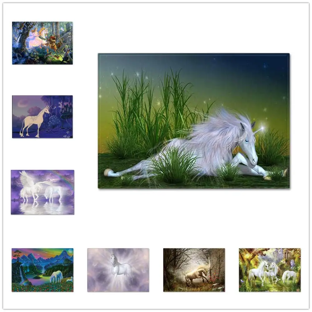 Детские коврики с 3D рисунком единорога детские Нескользящие напольные для