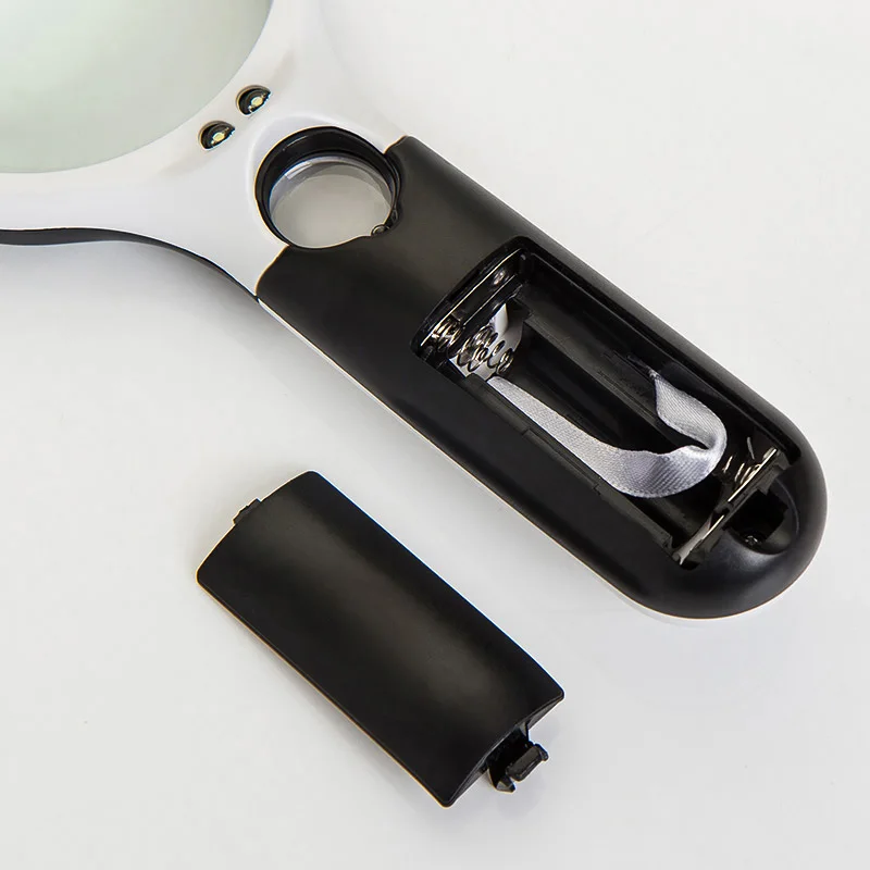

30X Magnifier 12LED Lights High Magnification Magnifying Glass Double Lens Upgraded Magnifier Lamp Handheld Magnifying Glass