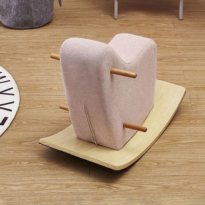 

Boys Girls Toys Soft Cloth Rocking Horse Simple Style Children Jump Horse Indoor Riding Kids Outdoor Sports Ride On Animal Toys
