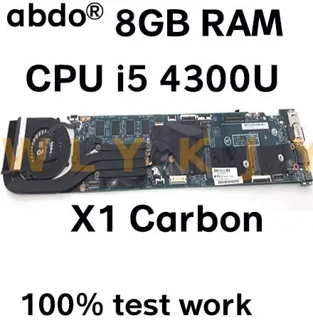 Новая обновленная версия для Lenovo Thinkpad X1 Carbon notebook материнская плата 12298 48.4LY06.021 CPU i5