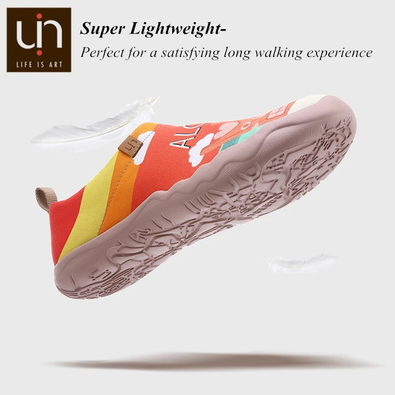 Кеды UIN женские парусиновые повседневные туфли на плоской подошве без застежки