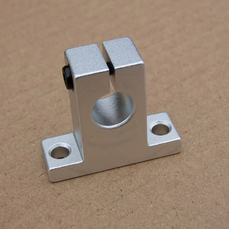 

2PCS/4PCS Vertical Aluminum Alloy Bracket T-type Bearing Frame Rod Holder Motor Shaft Fixed Seat Linear Axis Supporter 8-16MM