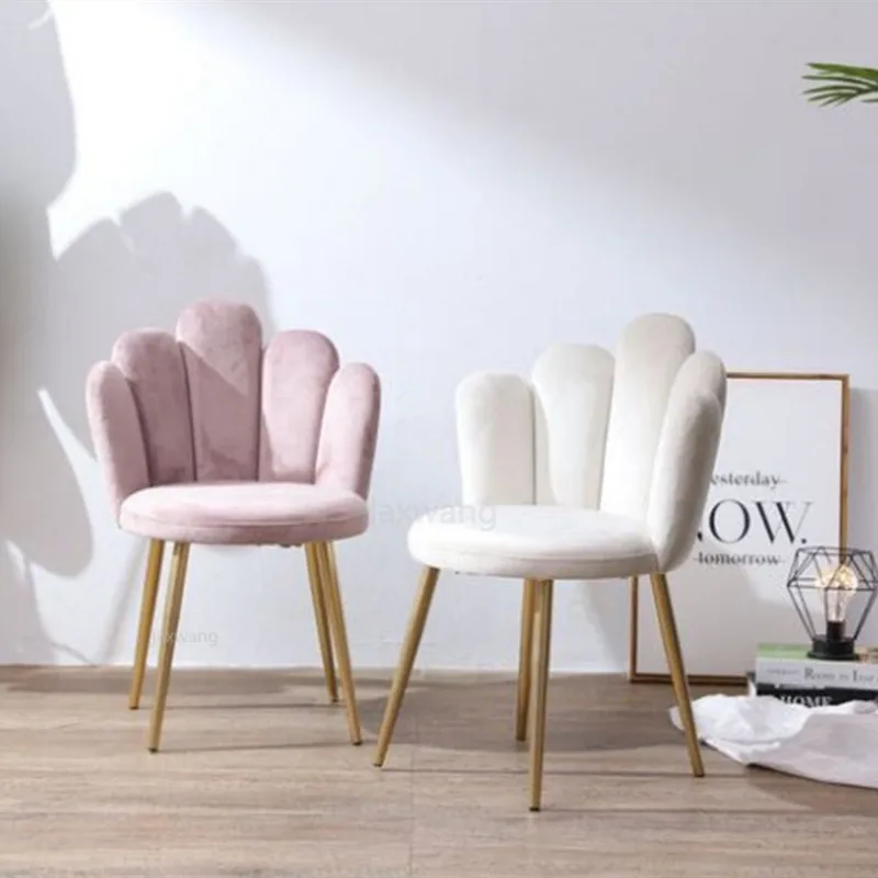 Nordic Роскошные одноместный диван Красота салон отель кафе обеденный стул номер