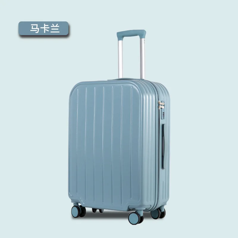 20/22/24/26/28 Inch Candy-colored Luggage Women's Small Sturdy Suitcases Set Password Box Lightweight Travel Suitcase on Wheels
