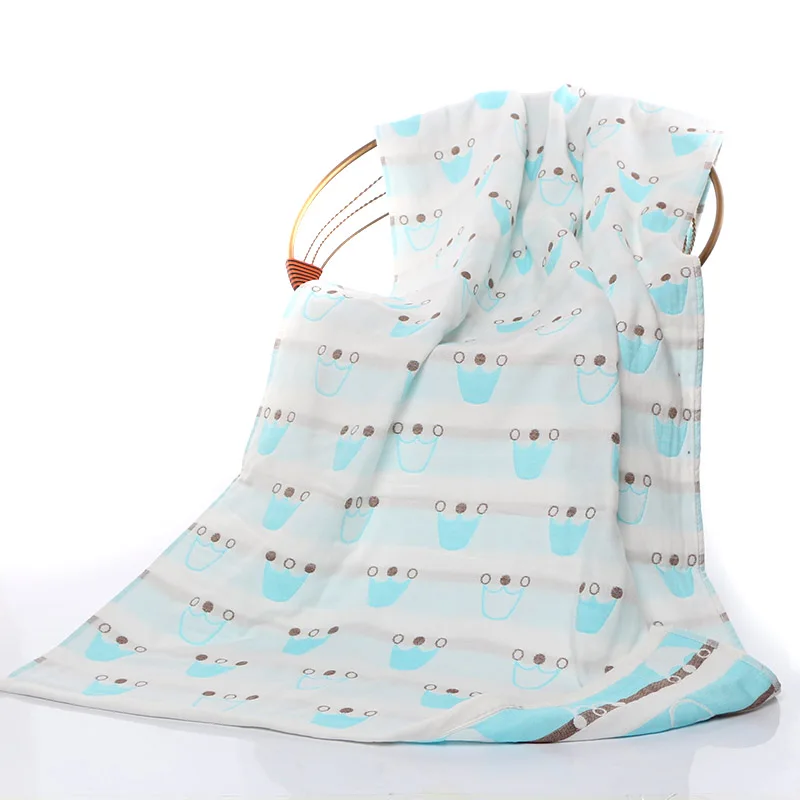 Супер мягкий 3 слоя марли детское банное Полотенца Одеяло новорожденные дети Nap