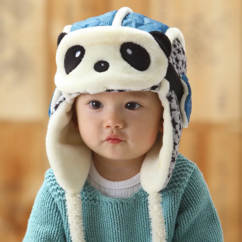 

Korean Winter Hat for Kids Boys Keep Warm Cute Hat with Ears Lei Feng Beanie De Dibujos Animados De Sombreros Personalized Gifts