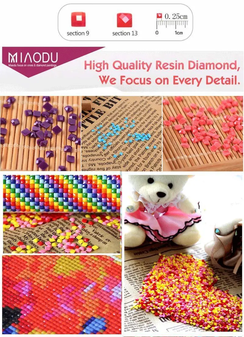 Miaodu, 3D уличный светильник, для дома, милая, сделай сам, алмазная вышивка, картина 5D, наборы для вышивки крестиком, мозаика, картина, наклейка на стену, свадьба, gif