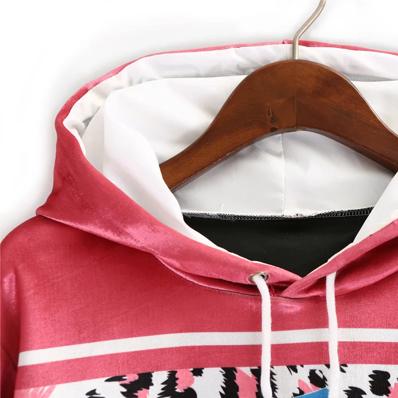

Oversized hoodies women clothes cartoon print pink pullovers ladies loose gold velvet sweatshirt female streetwear spring tops